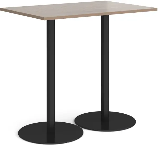 Dams Monza Rectangular Poseur Table - 1200mm - Barcelona Walnut