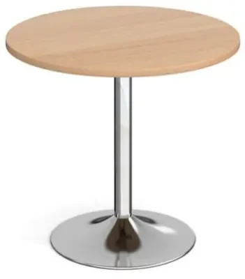 Dams Genoa Circular Dining Table with Trumpet Base 800mm Diameter