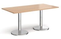 Dams Pisa Rectangular Dining Table with Round Bases