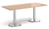 Dams Pisa Rectangular Dining Table with Round Bases