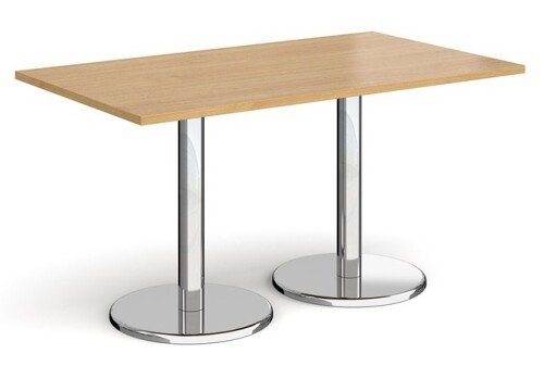Dams Pisa Rectangular Dining Table With Round Bases 1400 x 800mm