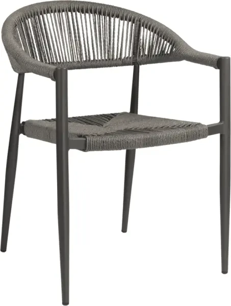 Zap Atlantic Stacking Armchair - Dark Grey