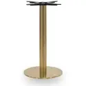 Tabilo Champagne Gold Small Round Dining Table Base - (h) 730mm