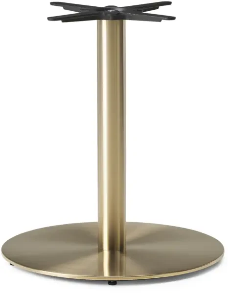 Tabilo Champagne Gold Large Round Dining Table Base - (h) 730mm
