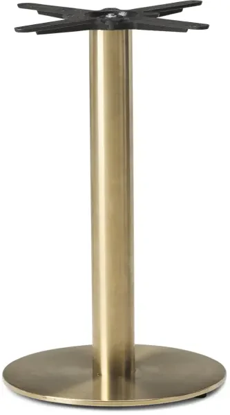 Tabilo Champagne Gold Medium Round Dining Table Base - (h) 730mm