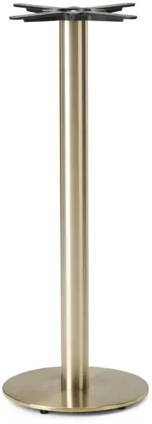 Tabilo Champagne Gold Medium Round Poseur Table Base - (h) 1050mm
