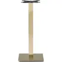 Tabilo Champagne Gold Medium Square Poseur Table Base - (h) 1050mm