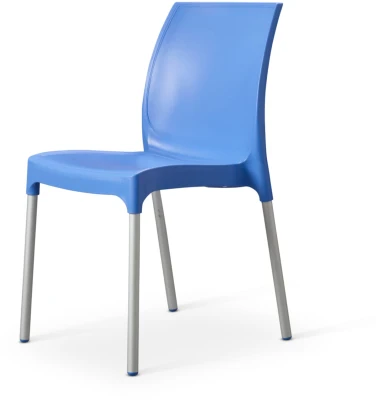 Tabilo Vibe Polypropylene Chair - Aluminium Legs