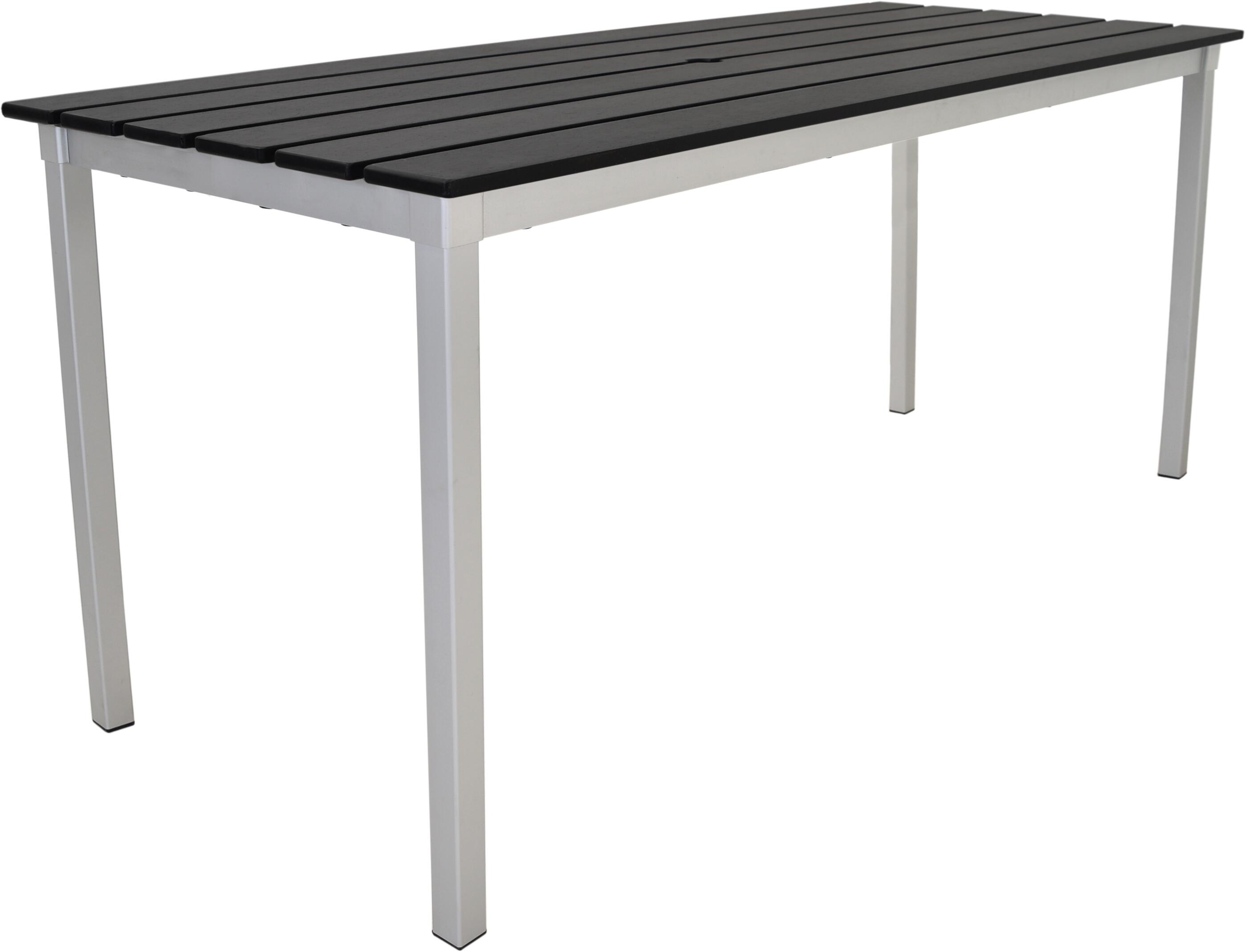 Gopak Enviro Eco Jet Black Outdoor Table - 1800mm x 900mm - Bistro ...