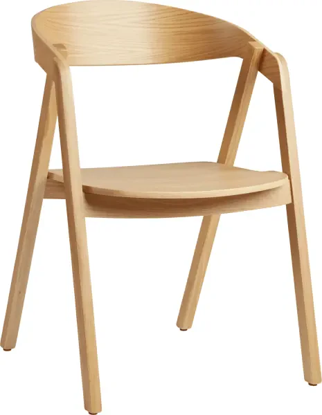 Zap Luca Solid Oak Stacking Armchair