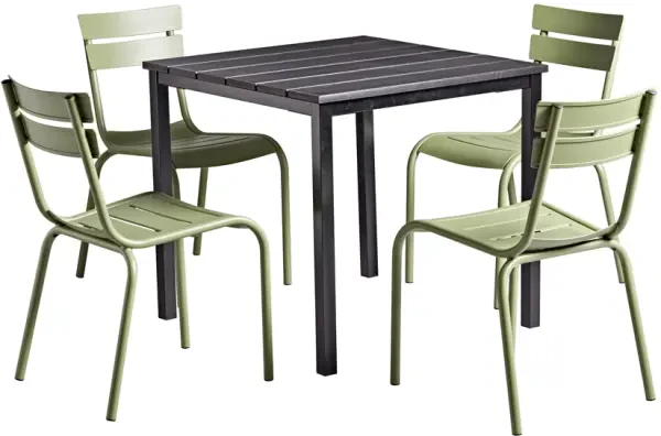 Zap Marlow Olive Green Dining Set