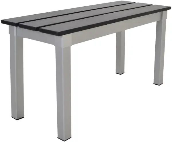 Gopak Enviro Eco Jet Black Outdoor Bench - 790mm x 330mm