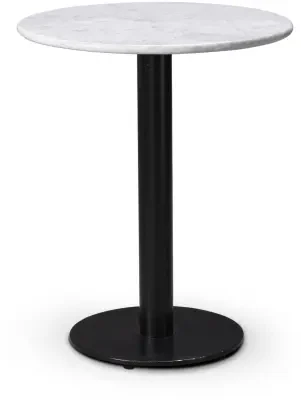 Tabilo Forza Solid Marble Round Table with Round Base - 600mm