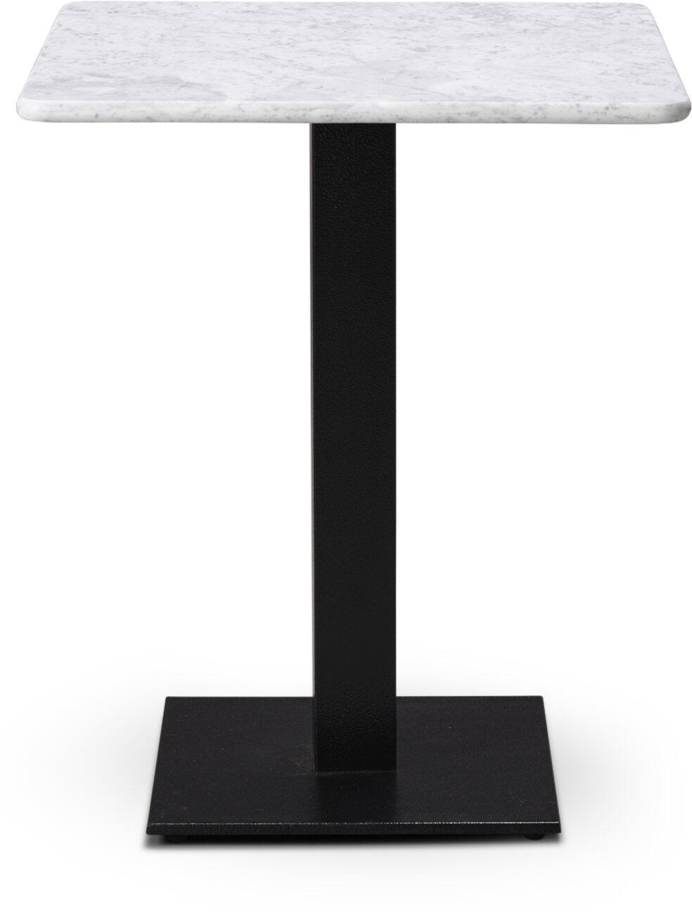 Forza Solid Marble Square Table with Cast Iron Base - Tabilo - Bistro ...