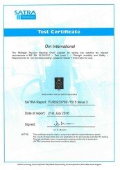 Michigan Test Certificate