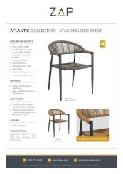 ZAP Product Sheet Atlantic Collection Stacking Armchair