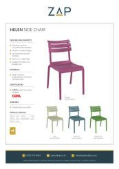 ZAP Product Sheet Helen Sidechair