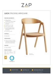 ZAP Product Sheet Luca Stacking Armchair