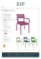 ZAP Product Sheet Paris Armchair