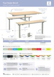Metalliform Four Seater Bench Information Sheet